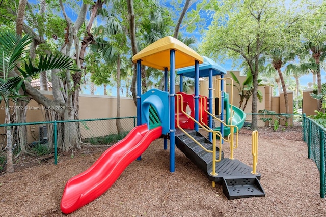 view of jungle gym