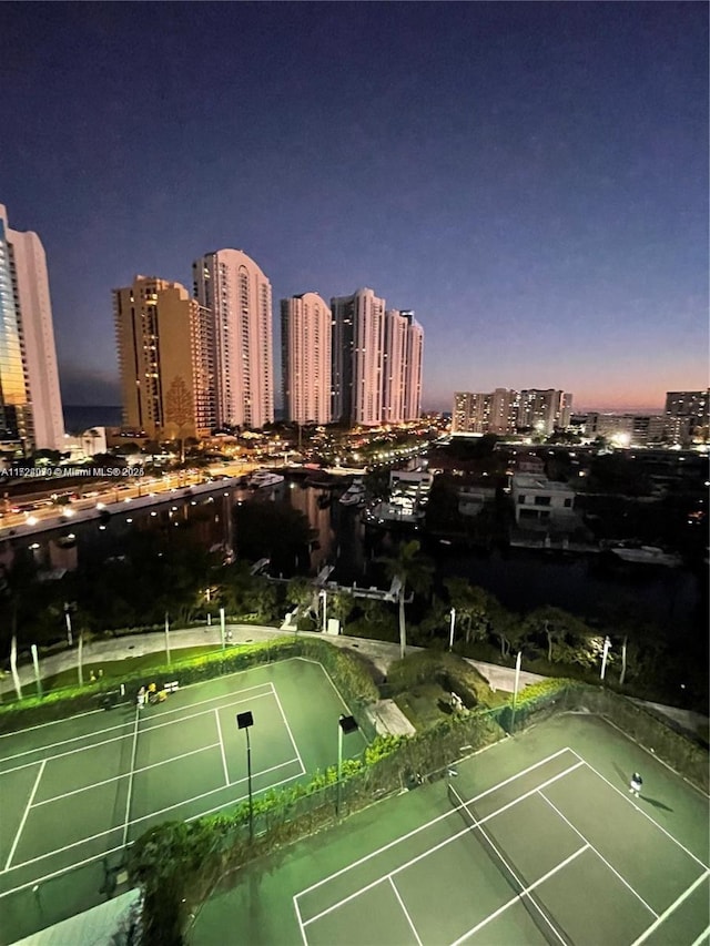 view of tennis court