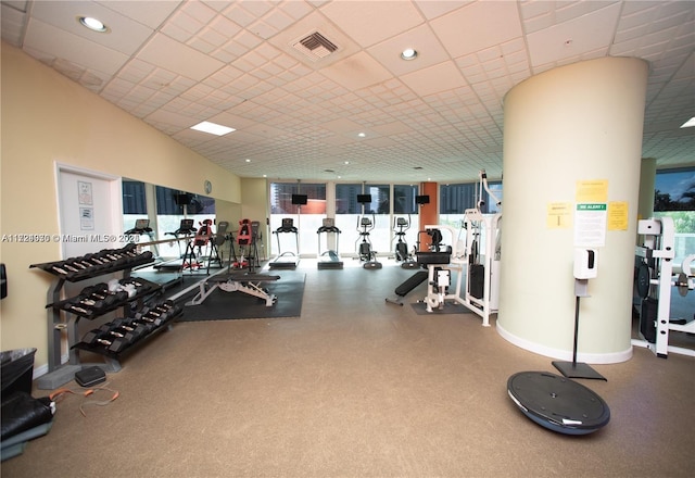 view of exercise room