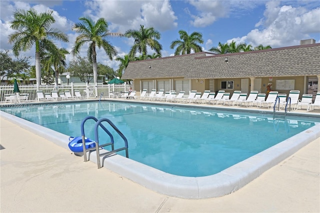 view of pool