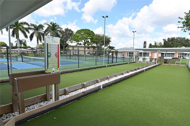 view of tennis court