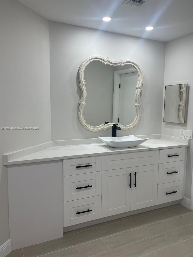 bathroom with vanity