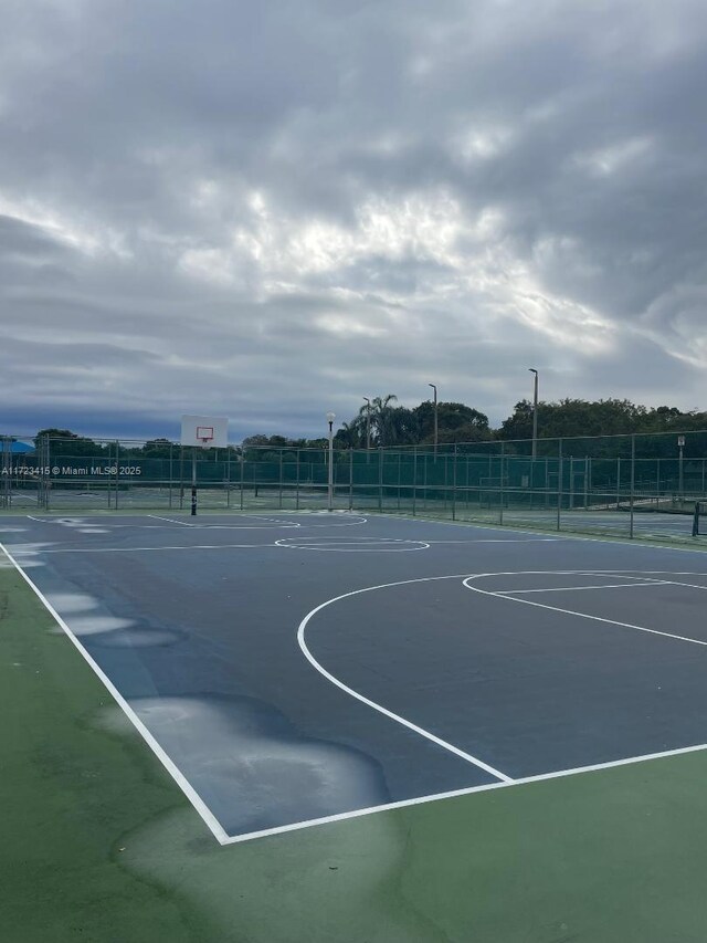 view of basketball court