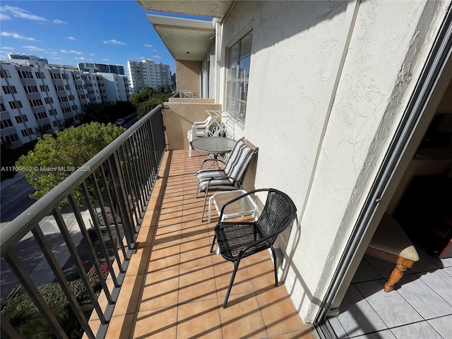 view of balcony