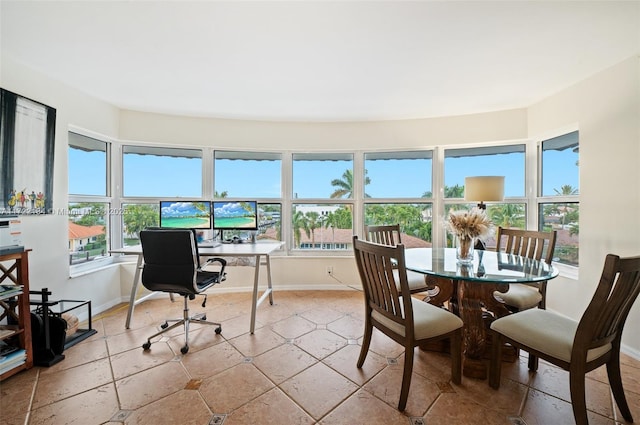 view of sunroom