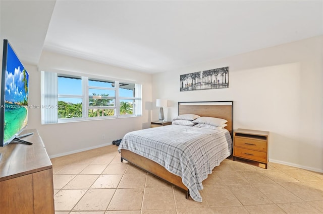 view of tiled bedroom