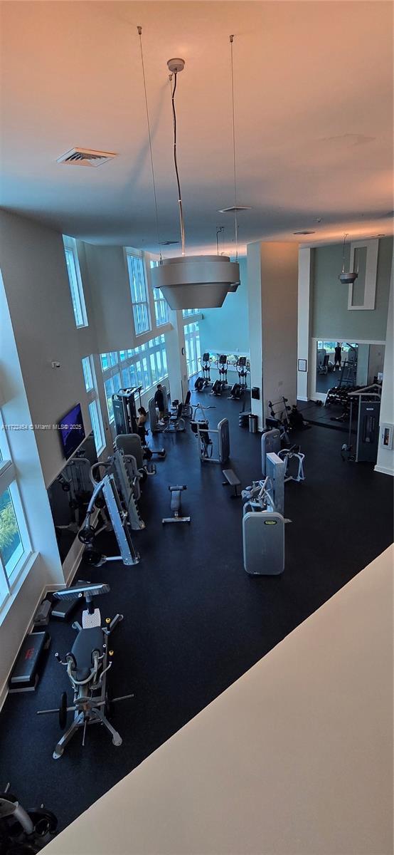 view of workout area