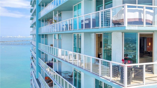 view of property featuring a water view