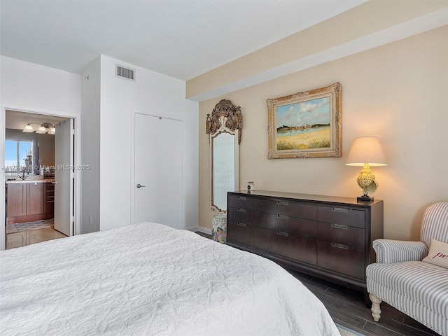 bedroom with ensuite bathroom