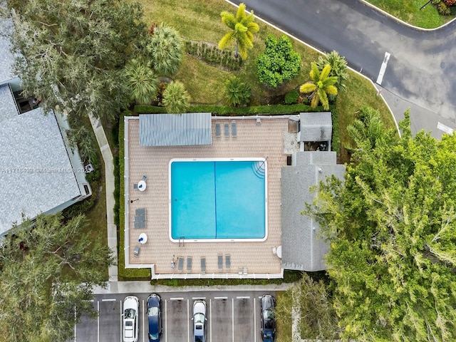 3868 N Carambola Cir N Unit 2961, Coconut Creek, FL 33066 - view from above of property with a pool area