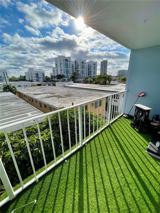 view of balcony