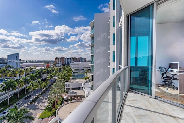 view of balcony