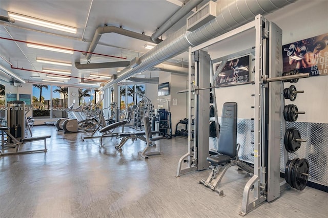 view of exercise room