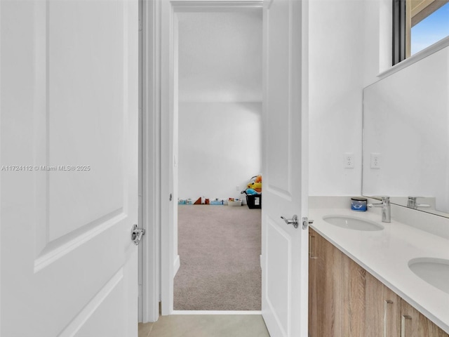 bathroom with vanity