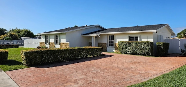 view of ranch-style house