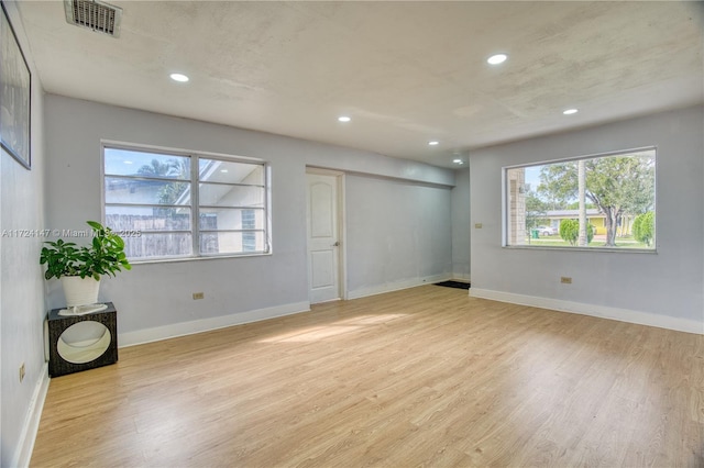 interior space with light wood-type flooring