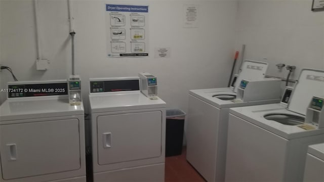 laundry area with washer and dryer