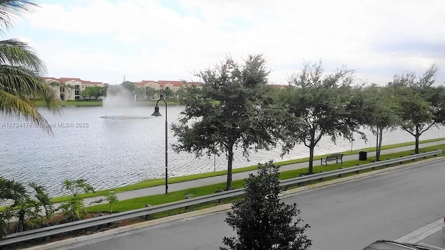 view of water feature