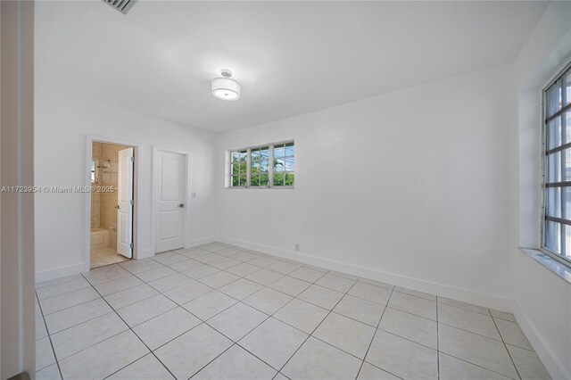 view of tiled empty room