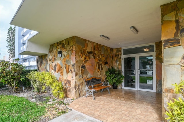 view of patio / terrace with french doors