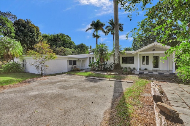 view of ranch-style home