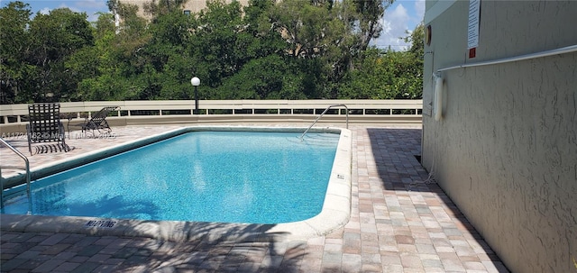 view of pool with a patio area