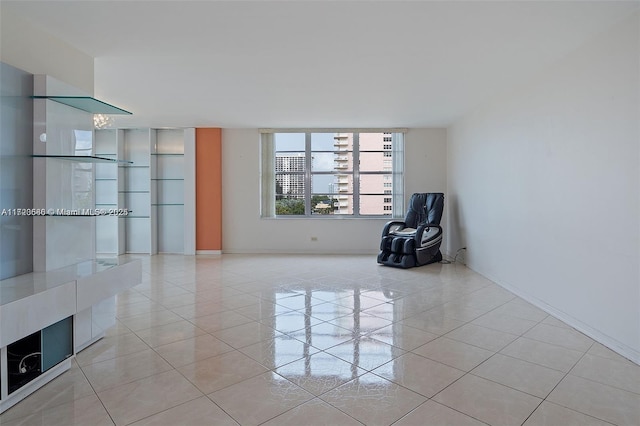 view of tiled spare room