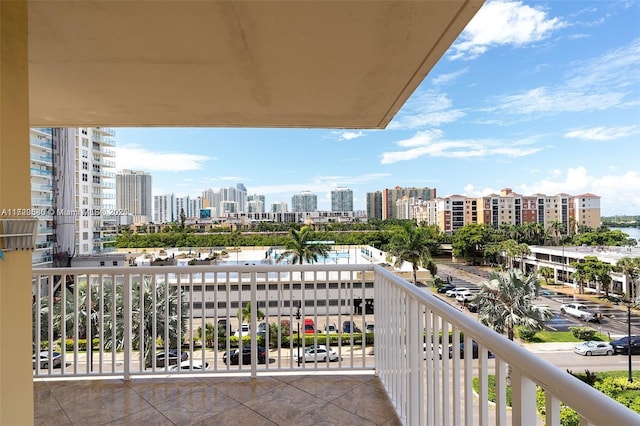 view of balcony