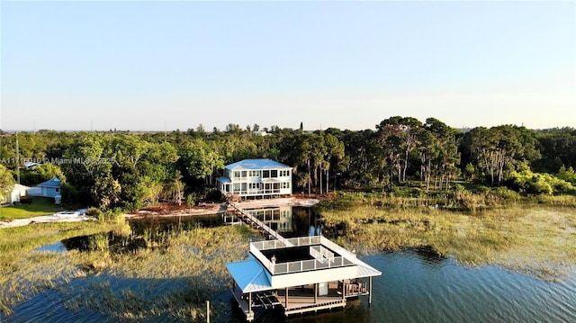 424 Lake Mirror Dr, Lake Placid, FL 33852 - dock featuring a water view