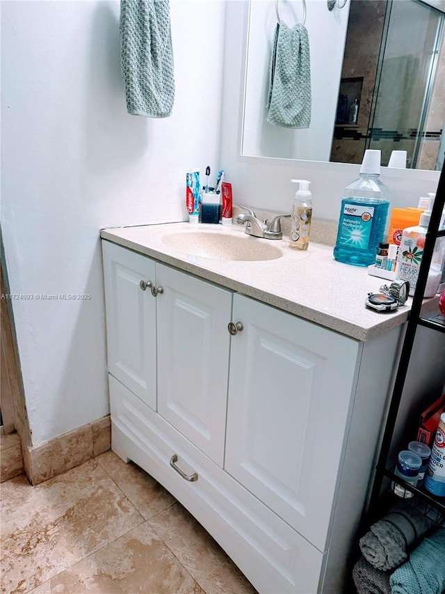 bathroom featuring vanity