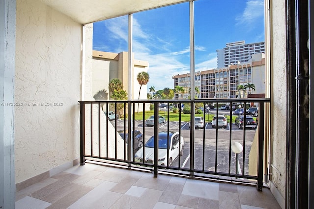 view of balcony