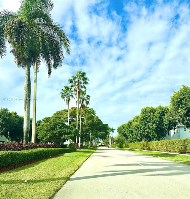 view of road