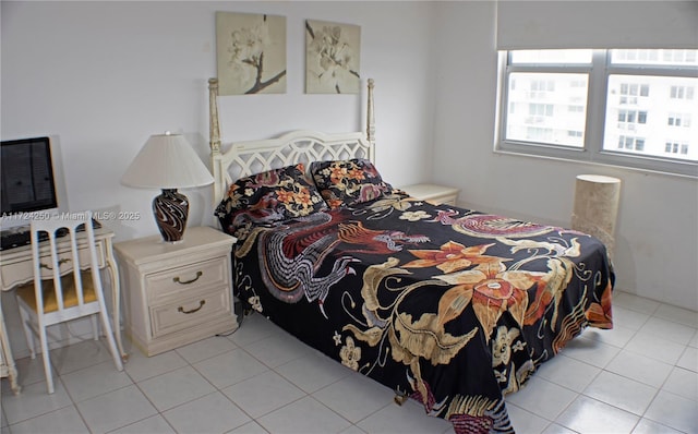 view of tiled bedroom