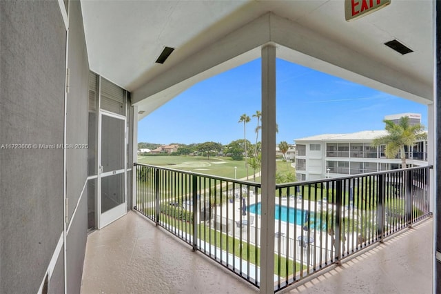 4848 NE 23rd Ave Unit 2C, Fort Lauderdale, FL 33308 - balcony featuring golf course view