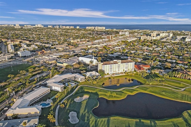 4848 NE 23rd Ave Unit 2C, Fort Lauderdale, FL 33308 - birds eye view of property with a water view, golf course view, and a city view