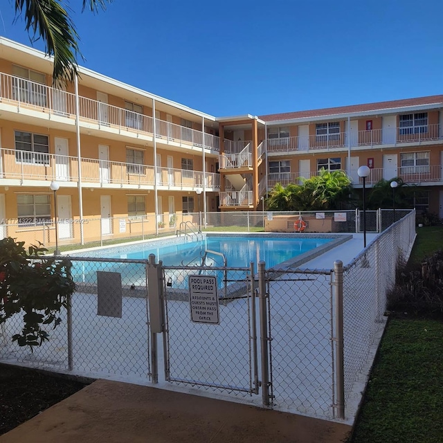 view of pool