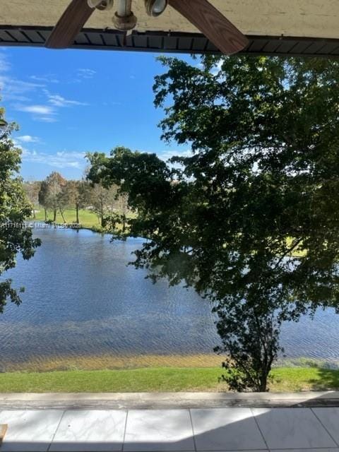 view of water feature