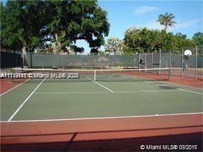 view of tennis court with basketball court