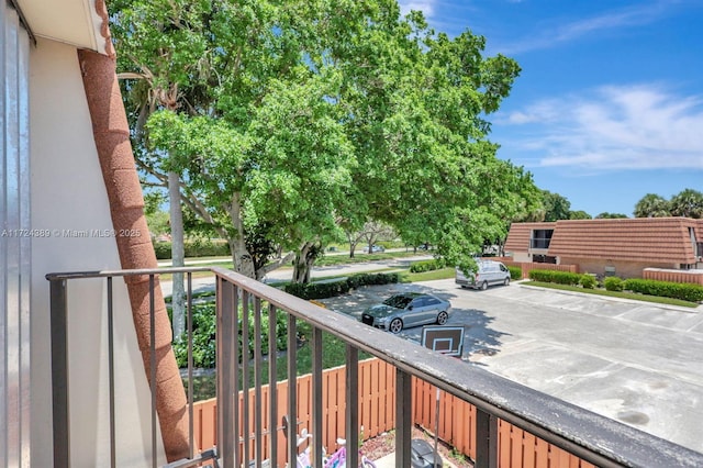 view of balcony