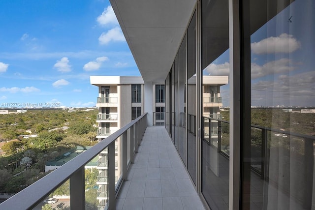 view of balcony