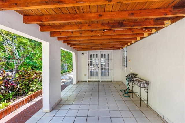 view of patio / terrace with french doors