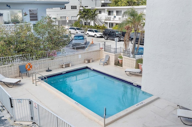 view of pool with a patio area