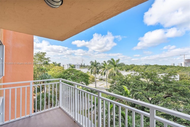 view of balcony