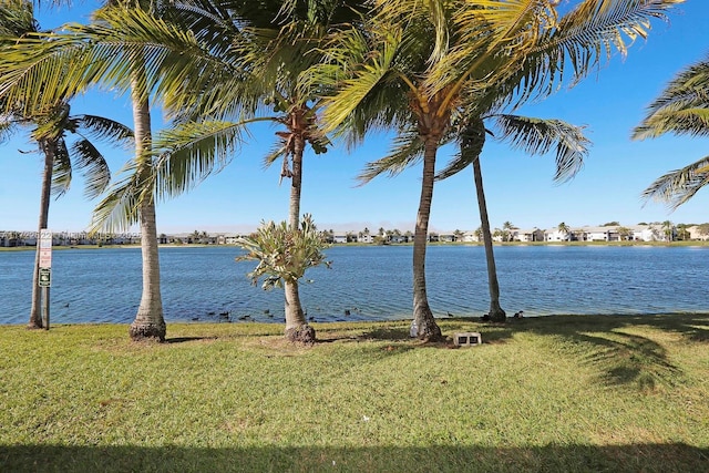 view of water feature