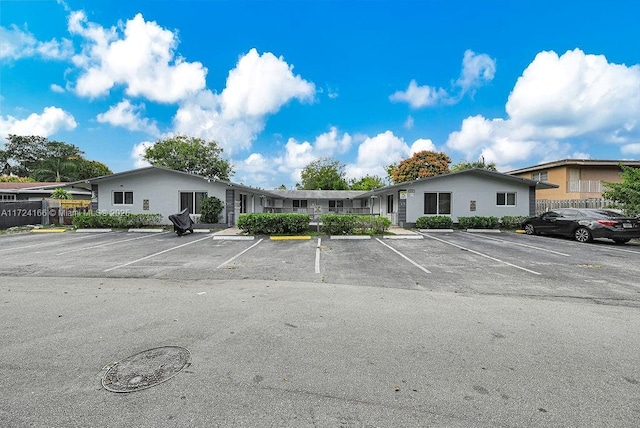 view of parking / parking lot