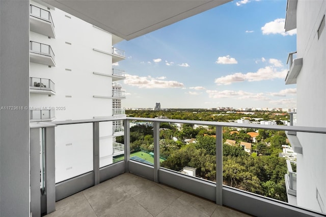 view of balcony