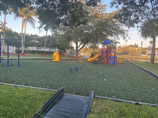 view of play area