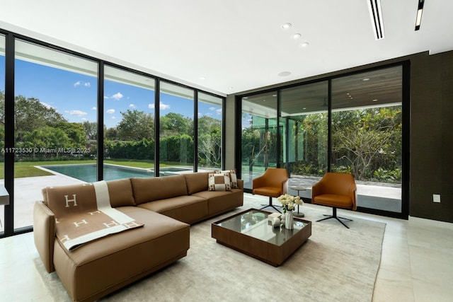 view of sunroom / solarium