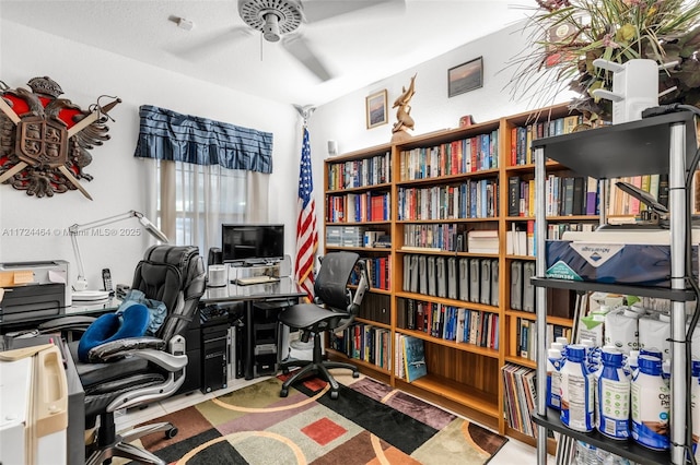 office with ceiling fan