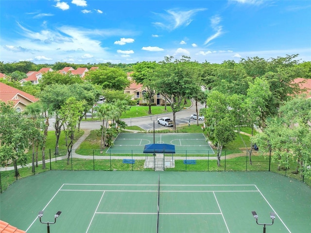 view of tennis court